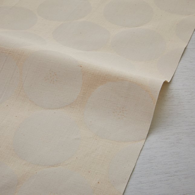 Anpan - MUDDY WORKS by Tomotake ~ Kokka Japanese Fabric ~ A White Cotton Morley