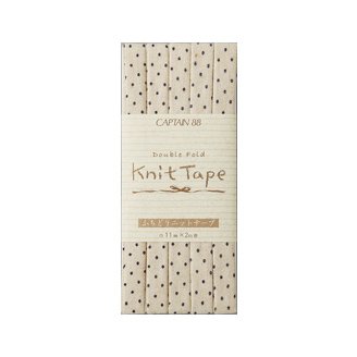 Border Knit Bias Tape Polka Dots