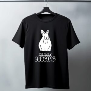 Silentily Judging Tee Black