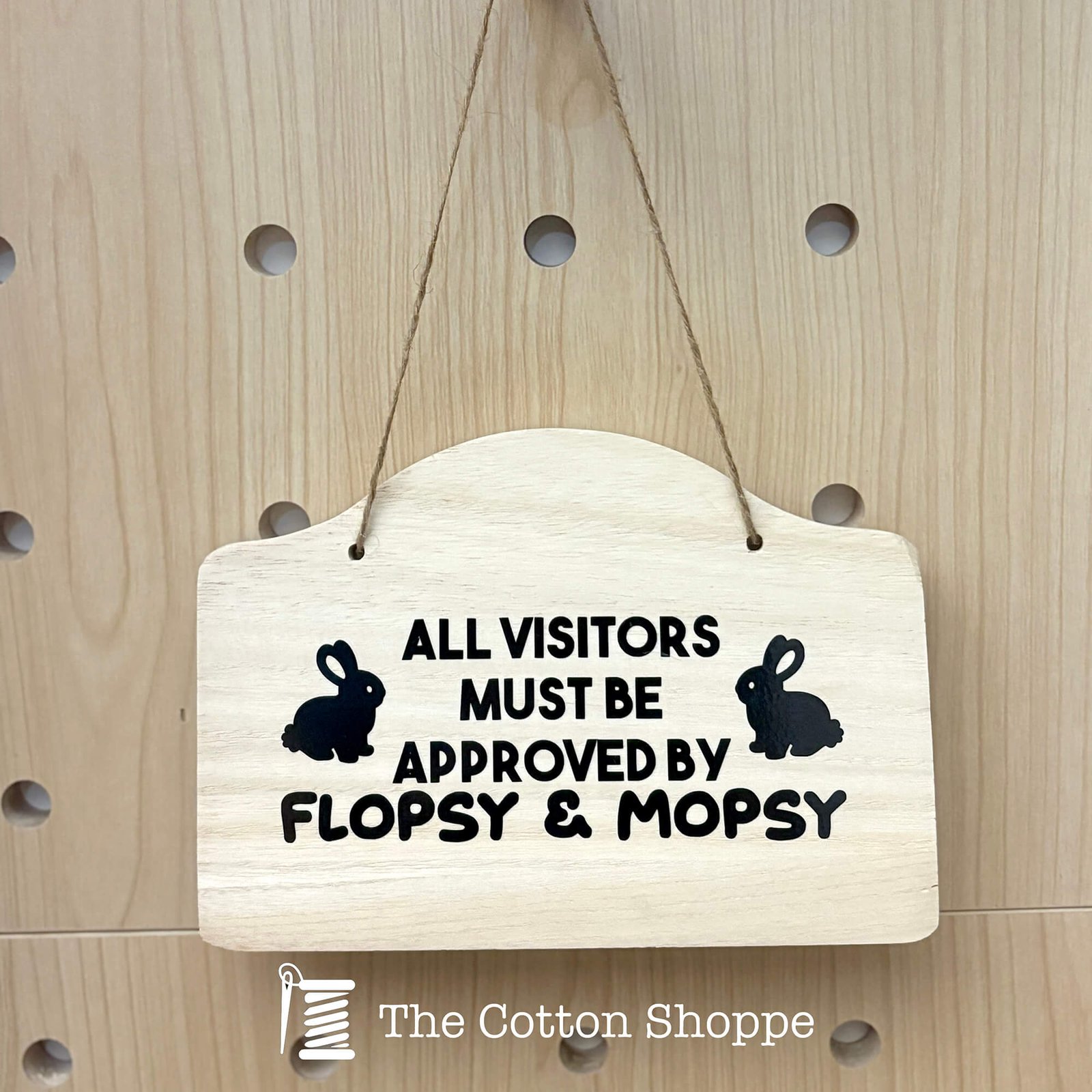 Personalised Bunny Sign