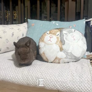 handmade bunny cushion