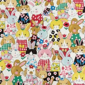 Kokka Powerful Animal Rabbits