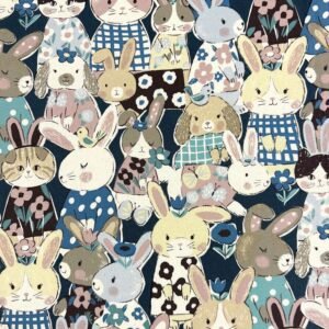 Kokka Powerful Animal Rabbits